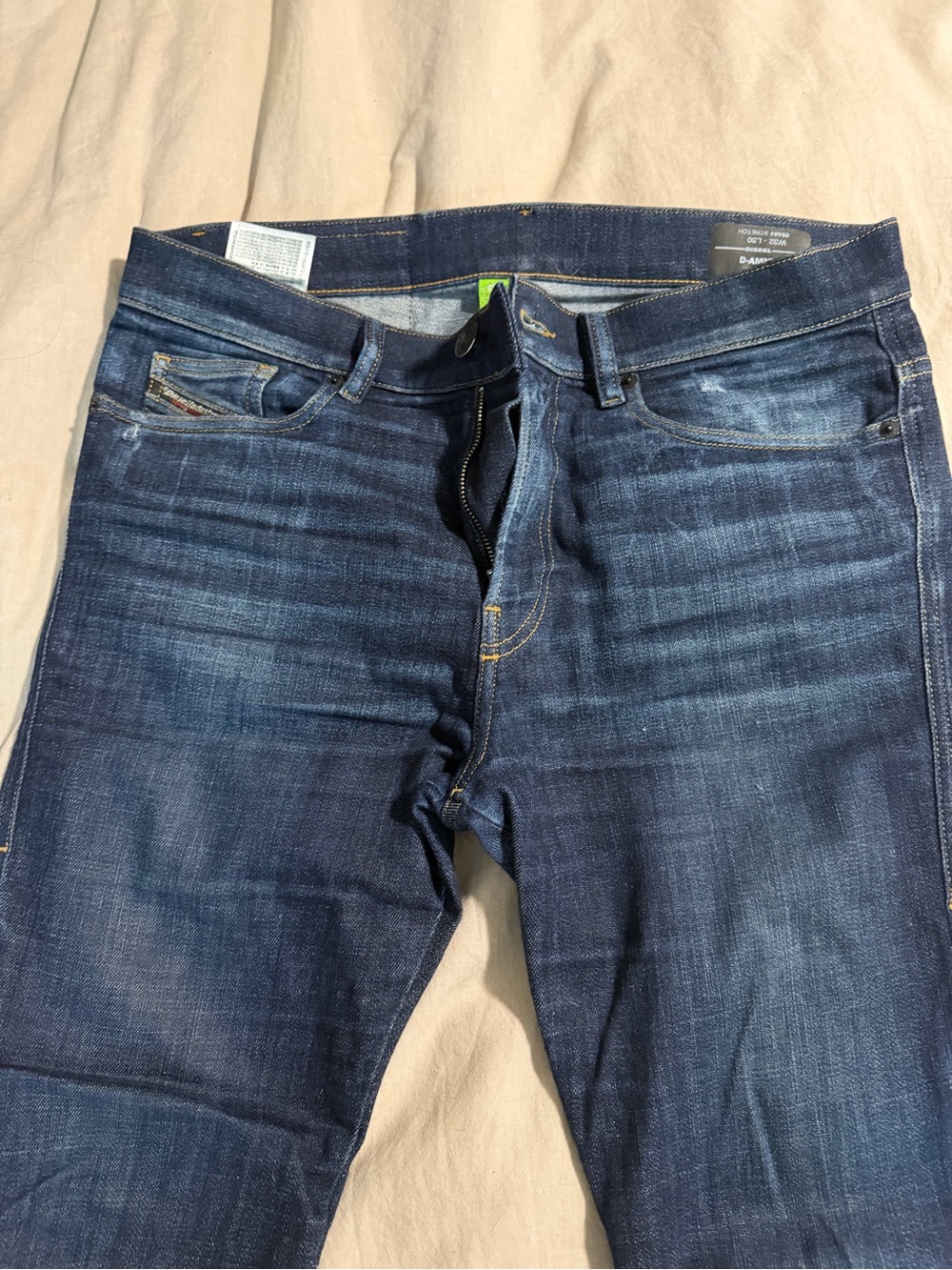 Diesel Men's D-Amny Blue Skinny Jeans 32 waist 30 length